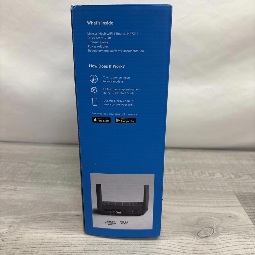 Linksys Max-Stream AX1500 Mesh WiFi 6 Router (MR7310) - New Open Box - Picture 2 of 9